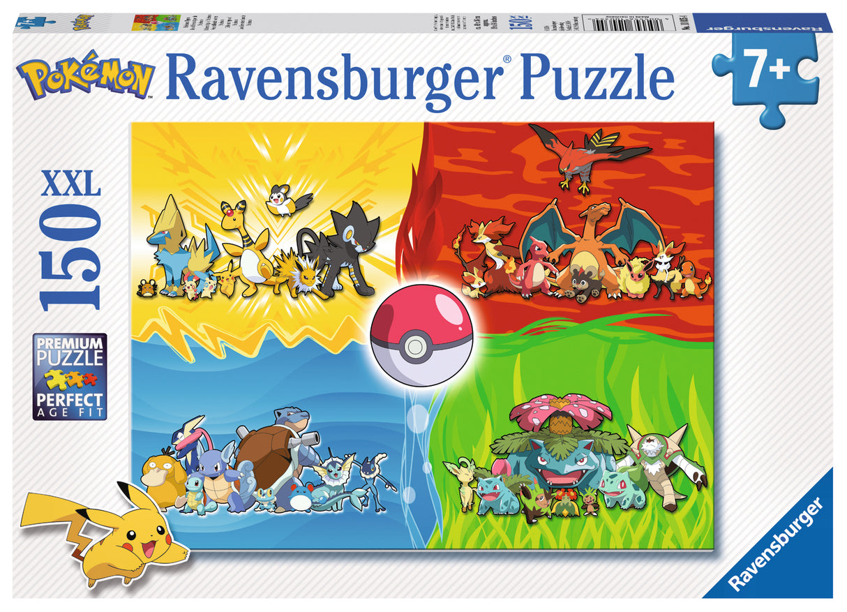 Pokemon-Puzzle - Pokemon-Typen (150 XXL-Teile)