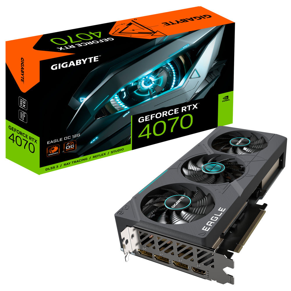 GIGABYTE GeForce RTX 4070 EAGLE OC 12 GB GDDR6X Grafikkarte 1xHDMI 3xDP