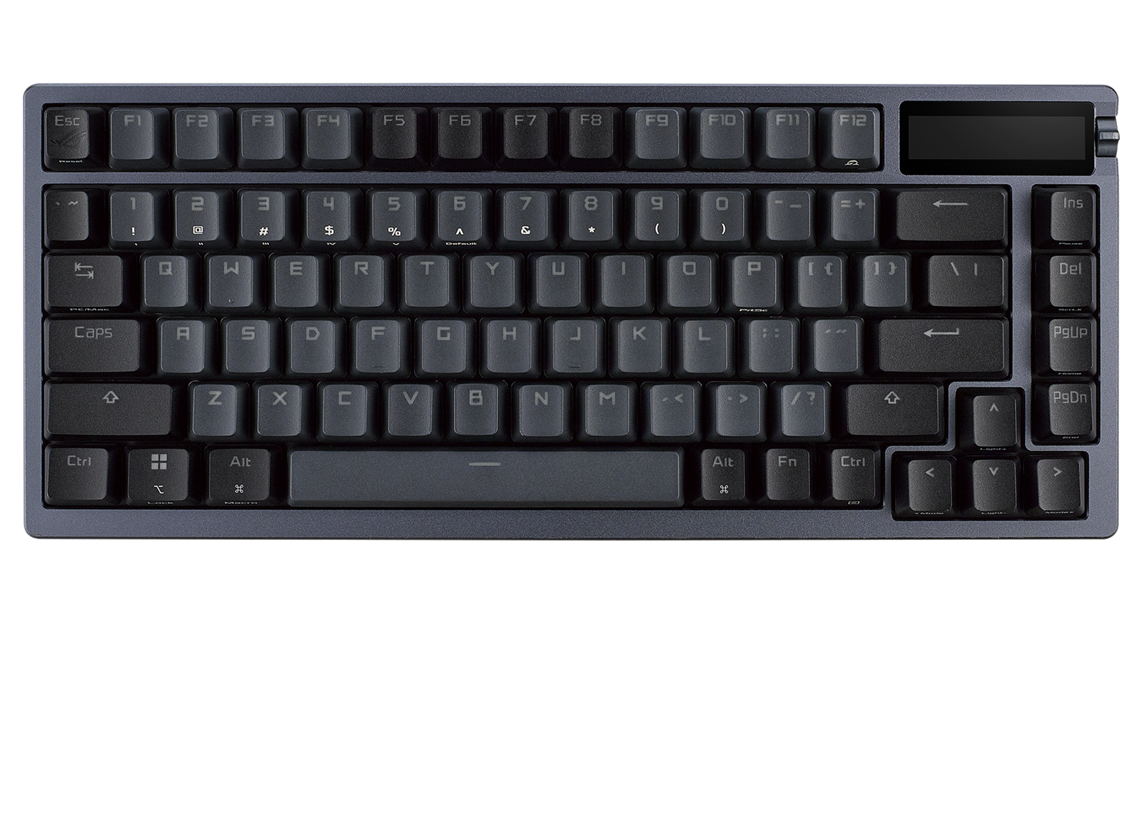 ASUS ROG AZOTH 75 % kabellose DIY-RGB-Gaming-Tastatur, rote NX-Schalter, OLED-Display, PBT-Taste 