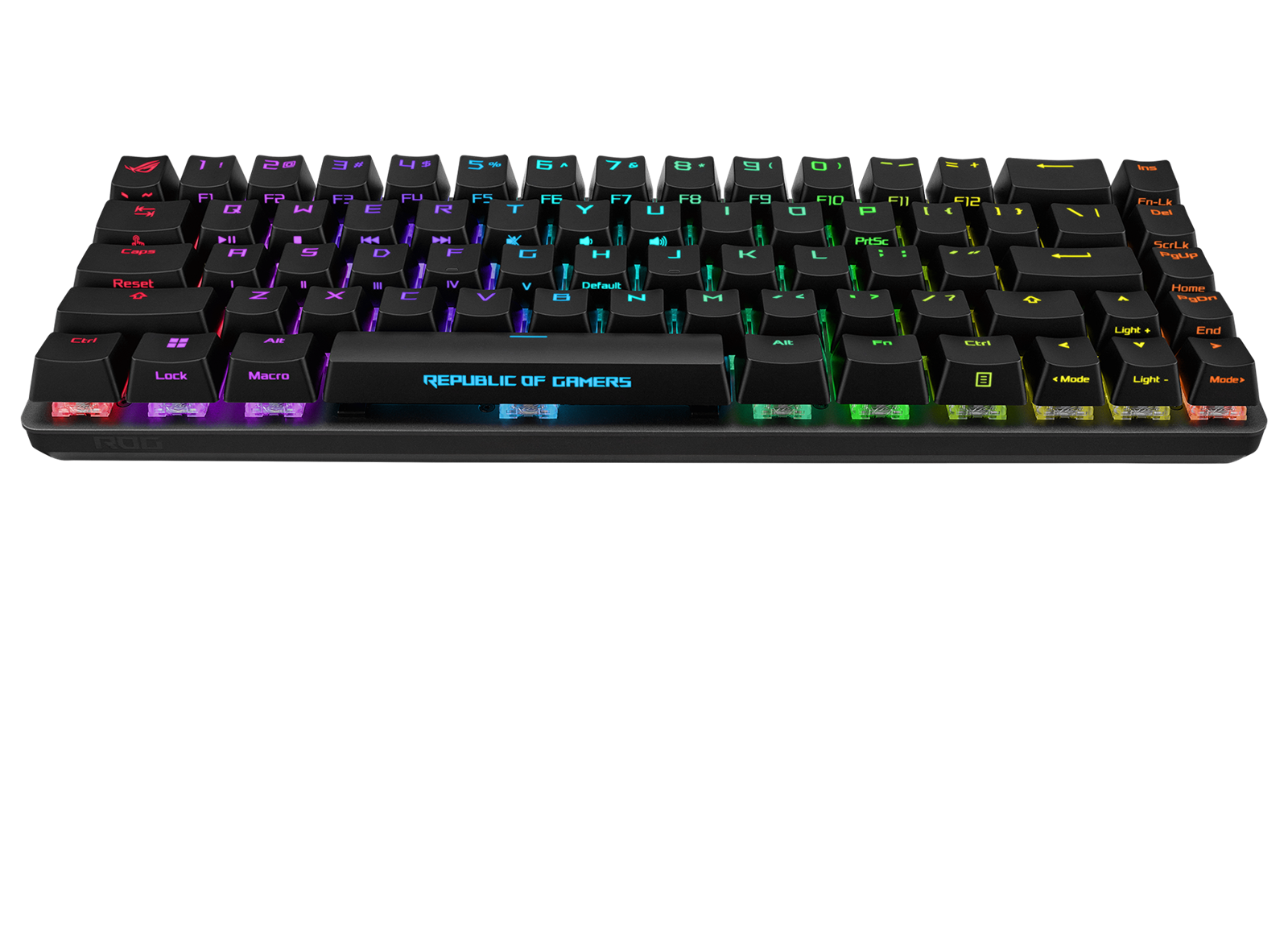 ASUS ROG FALCHION ACE 65 % schwarze RGB-Kompakt-USB-C-Gaming-NXRD-Mechanische Tastatur PBT-Tastenkappen 