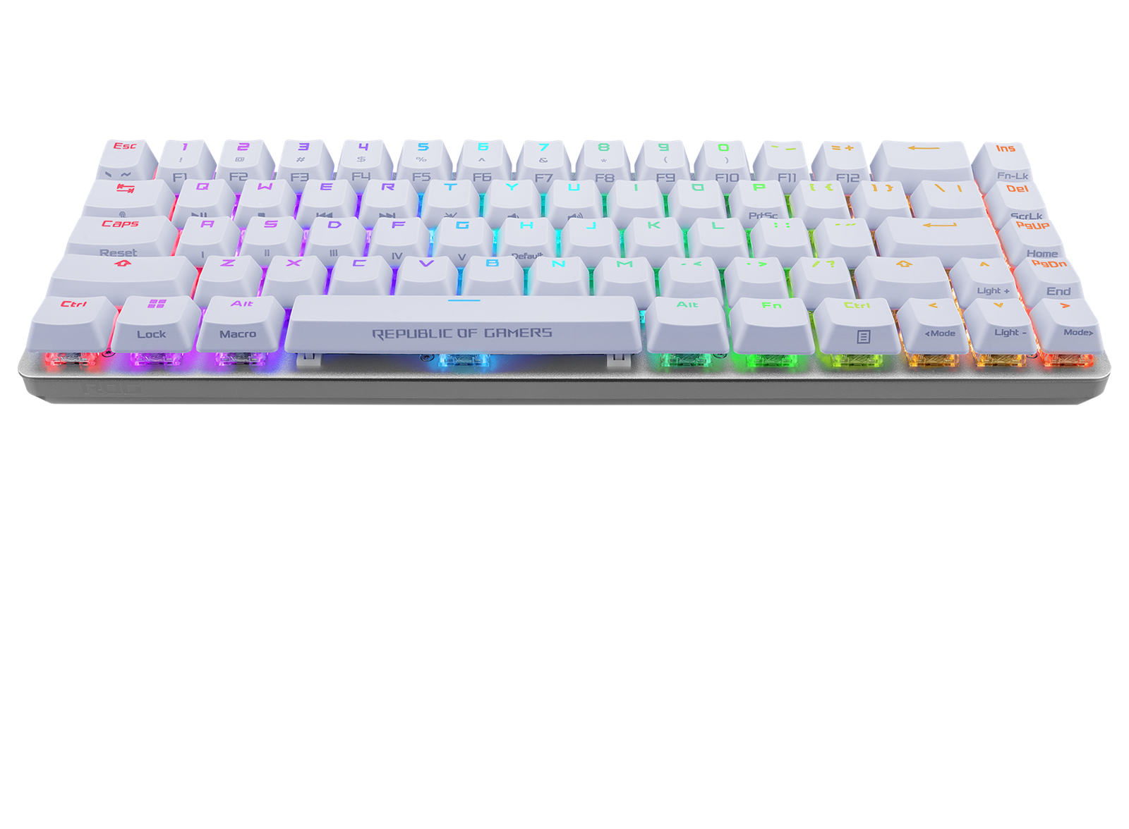 ASUS ROG FALCHION ACE 65 % weiße RGB-Kompakt-USB-C-Gaming-NXRD-Mechanische Tastatur PBT-Tastenkappen 