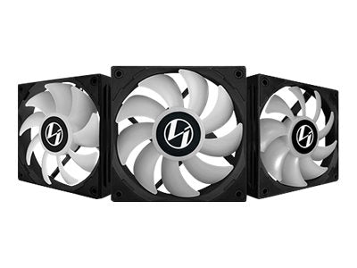 Lian Li ST120 RGB PWM fans 3-Pack + Controller - Sort - 120mm Lian Li