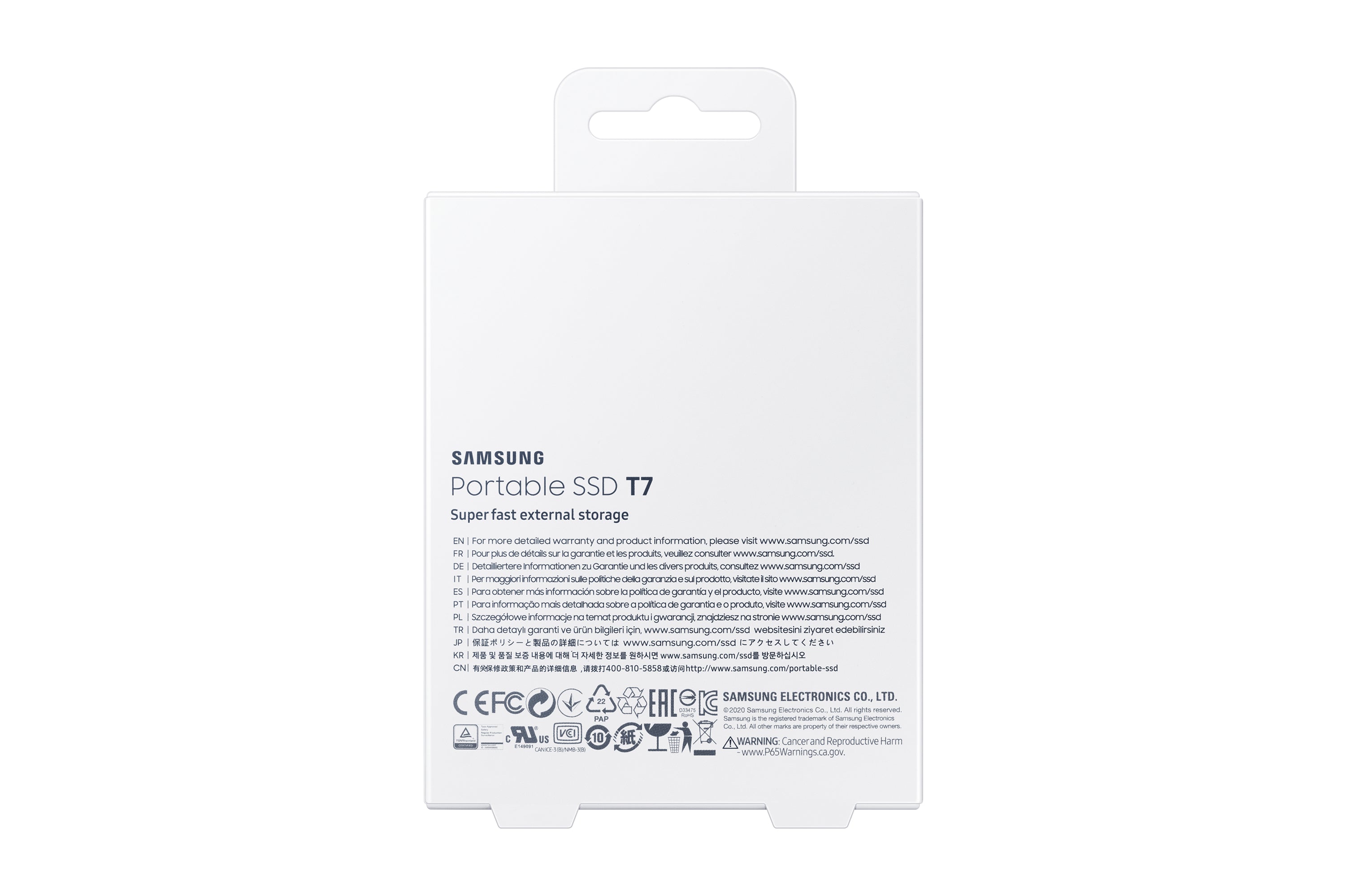 Tragbare Samsung SSD T7 SSD MU-PC2T0R 2 TB USB 3.2 Gen 2