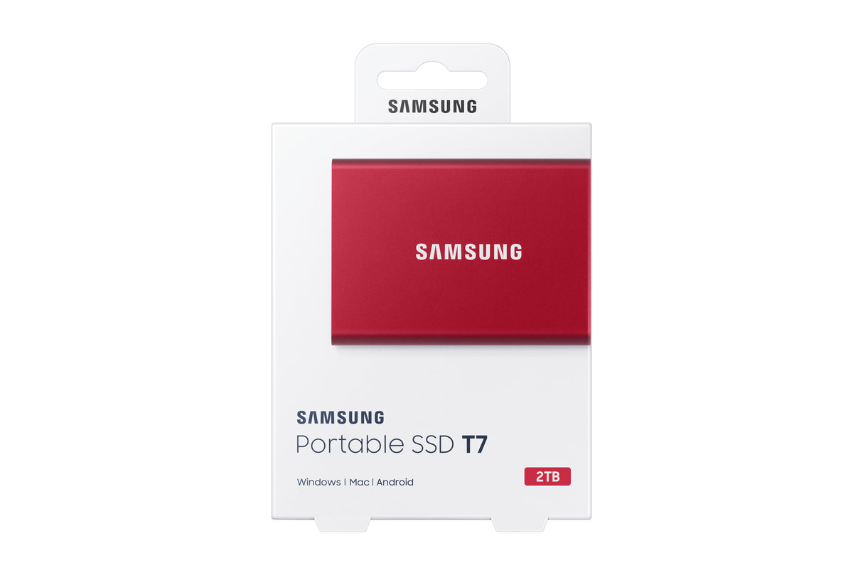 Tragbare Samsung SSD T7 SSD MU-PC2T0R 2 TB USB 3.2 Gen 2