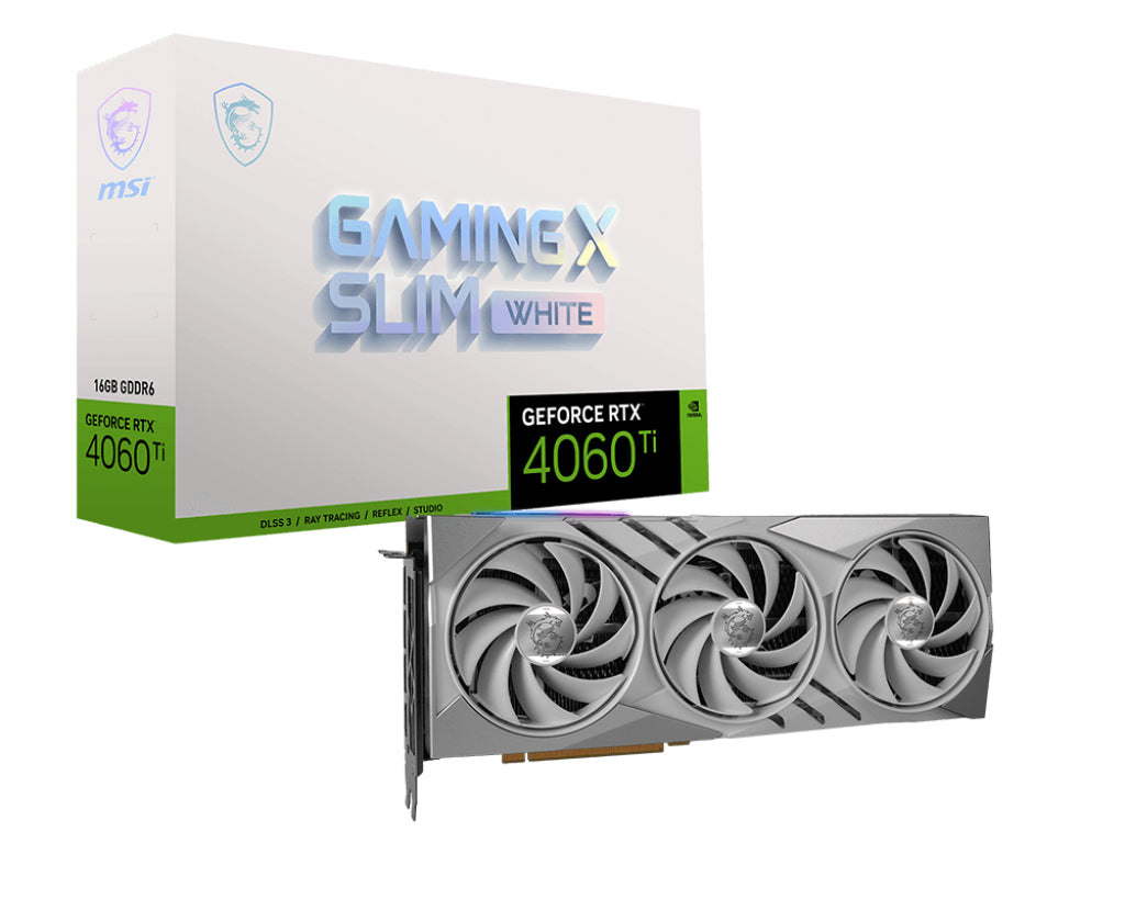 MSI GeForce RTX 4060 Ti GAMING X SLIM WHITE 16G