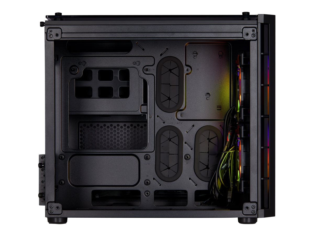 CORSAIR Crystal Series 280X RGB Tårn Micro-ATX Sort Corsair