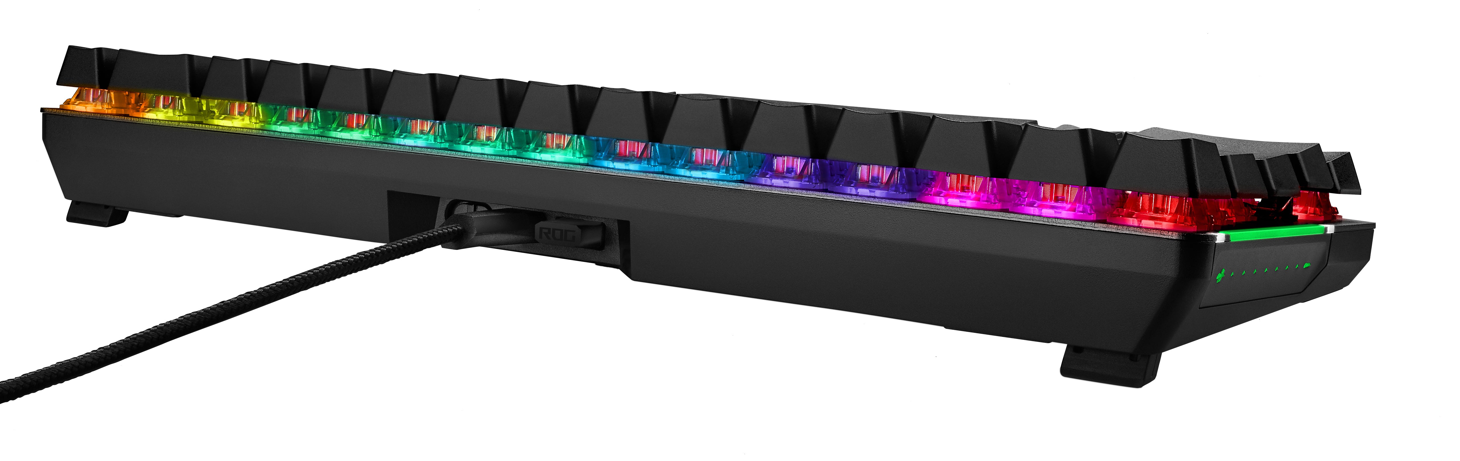 ASUS ROG FALCHION Kabellose mechanische RGB-Gaming-Tastatur mit 65 % Formfaktor (Cherry MX Red)