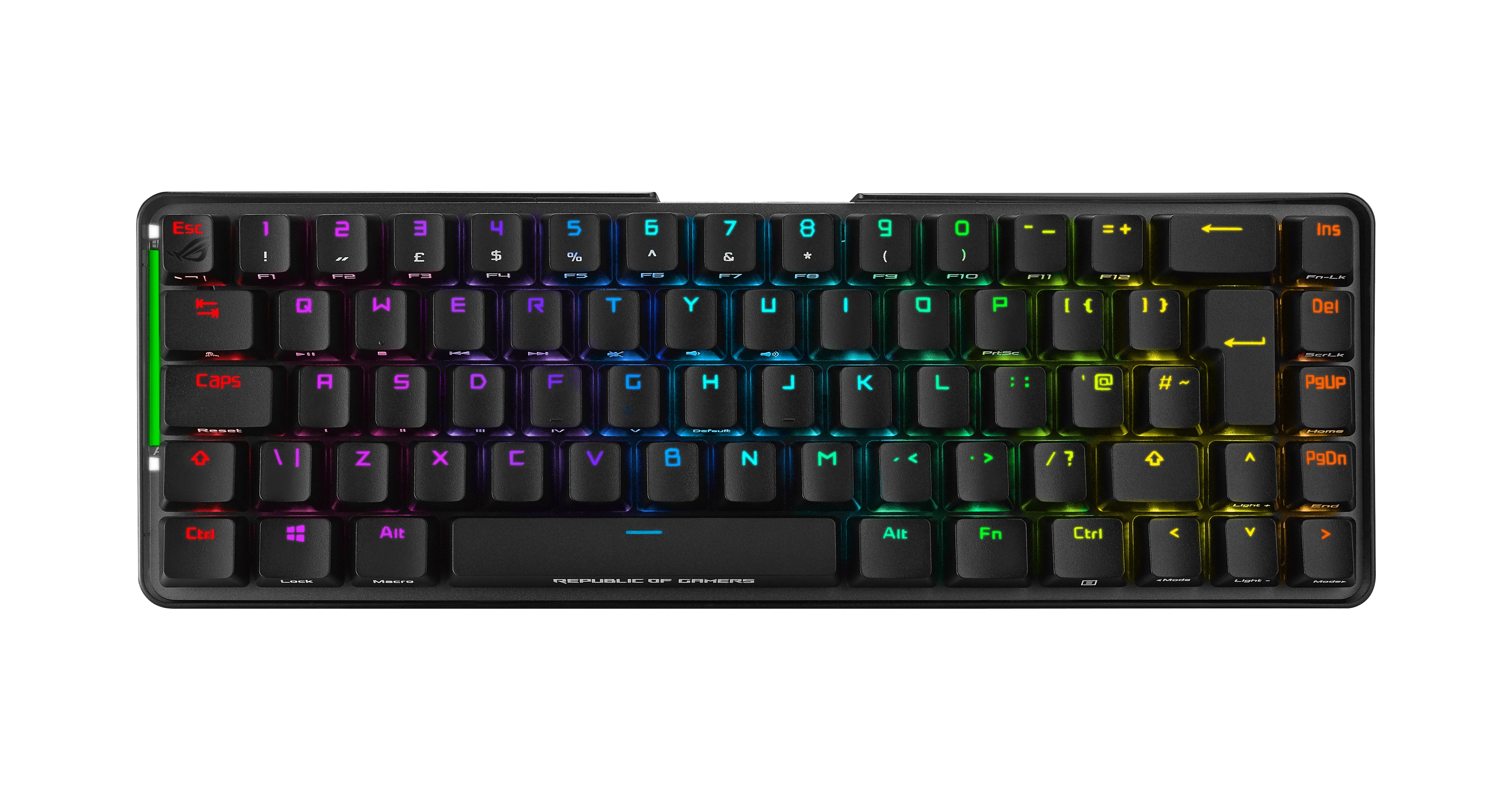 ASUS ROG FALCHION Kabellose mechanische RGB-Gaming-Tastatur mit 65 % Formfaktor (Cherry MX Brown)