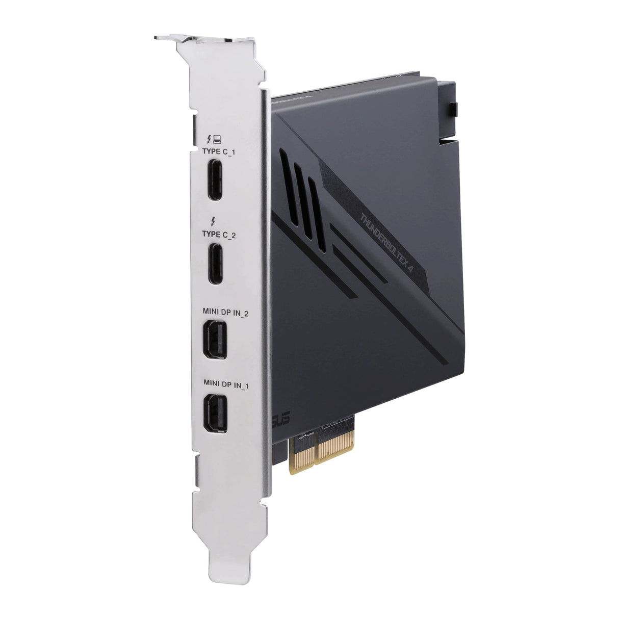 ASUS ThunderboltEX 4 PCIe Expansion card - 2 x Thunderbolt 4 (USB-C, 40 Gbps, 100W QC), 2 x miniDP Asus