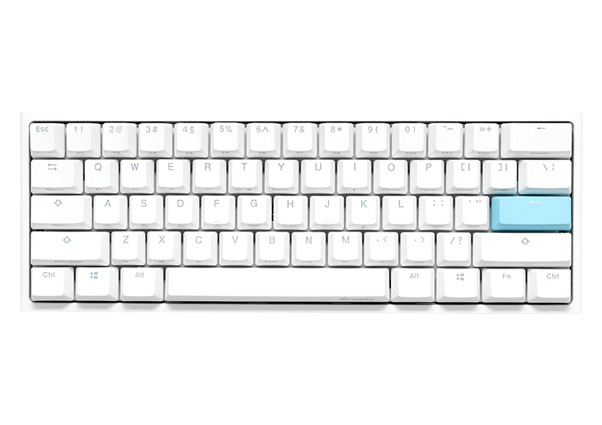 Ducky - One 2 Mini White 2020 Cherry Speed Silver Ducky