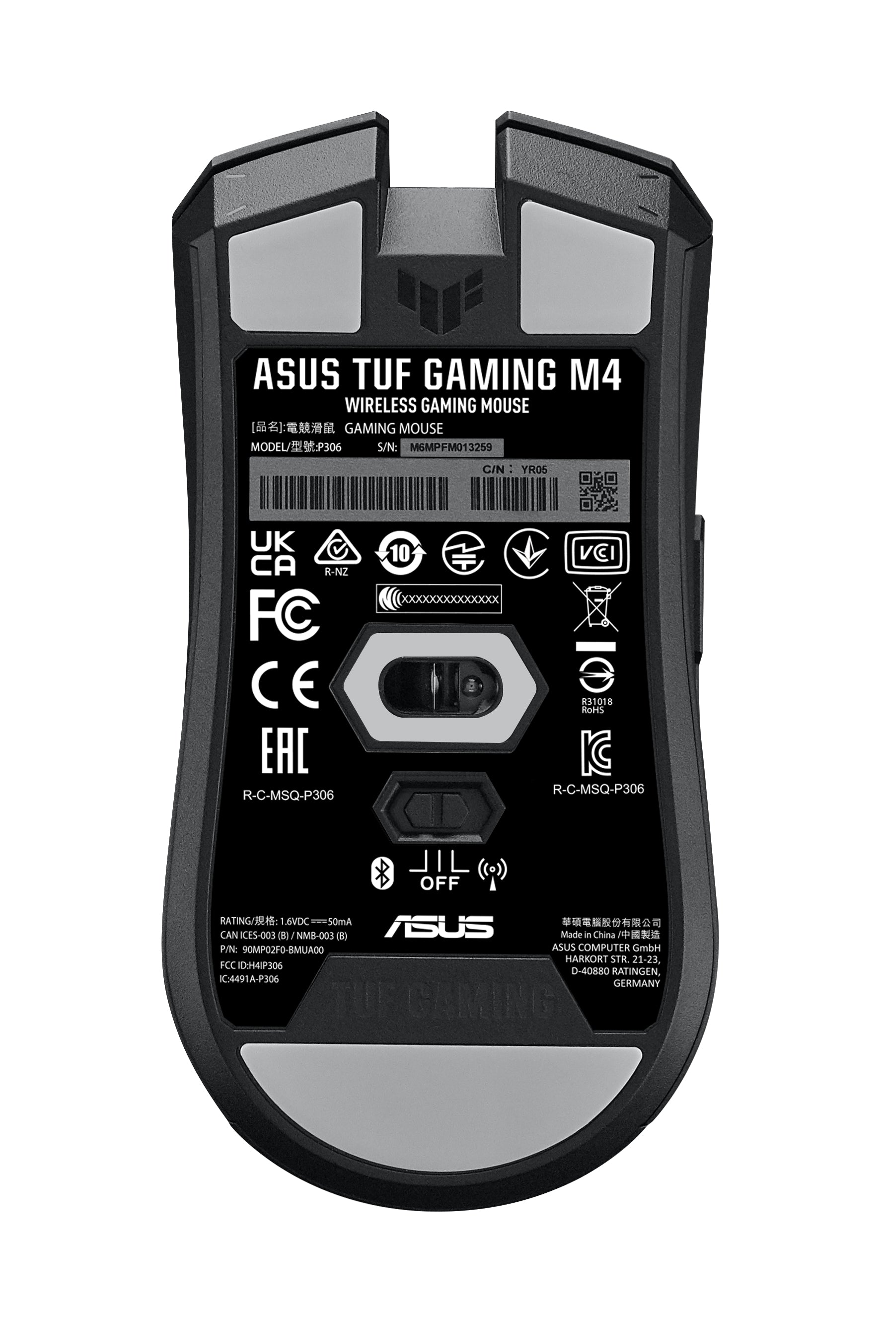 ASUS TUF Gaming M4 WIRELESS Gaming-Maus