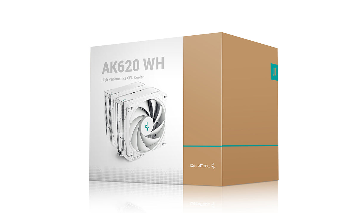 Deepcool AK620 WH Prozessorkühler 1er-Pack Weiß 120 mm