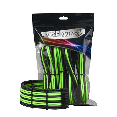 CableMod PRO ModMesh Cable Extension Kit - Sort/Lysegrøn CableMod