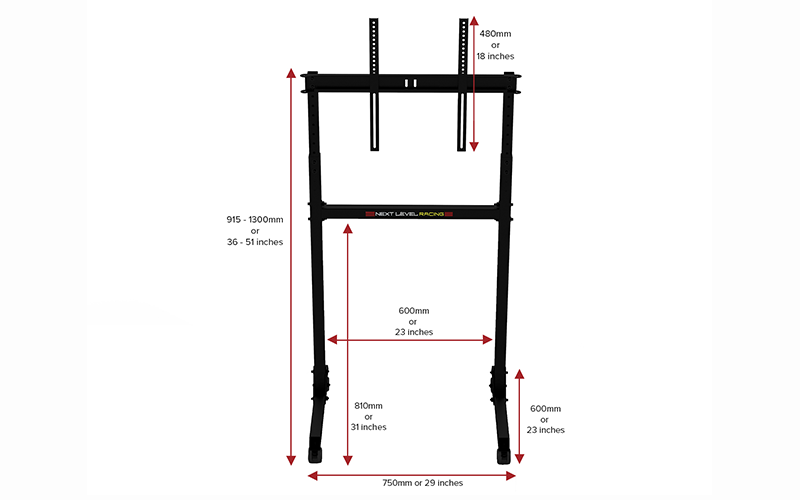 Next Level Racing Free Standing Single Monitor Stand Next Level Racing