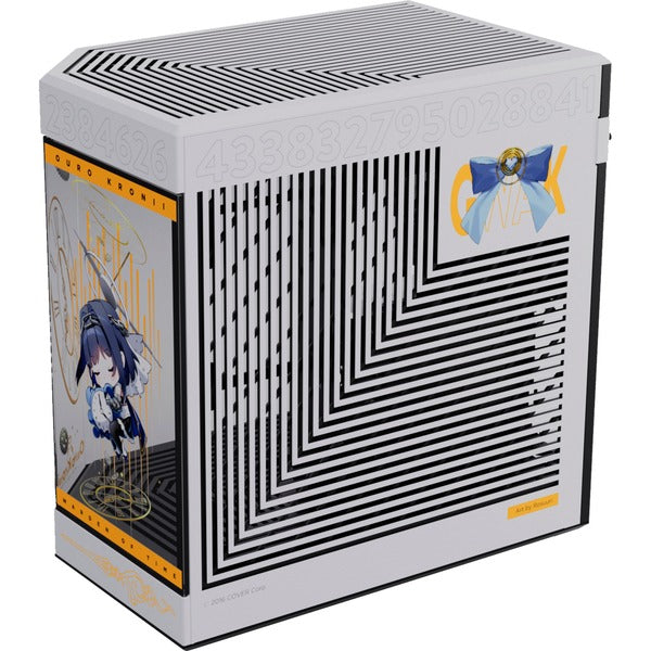 HYTE Y60 – Ouro Kronii Limited Edition – Großes Mauspad im Lieferumfang enthalten, PCI-e 4.0-Riser-Kabel, Panorama-Glasansicht 
