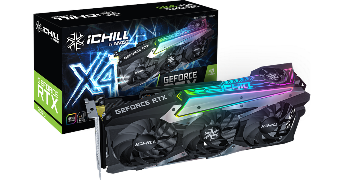 Inno3D GeForce RTX 3070 iCHILL X4 LHR GDDR6 Grafikkort Inno3D