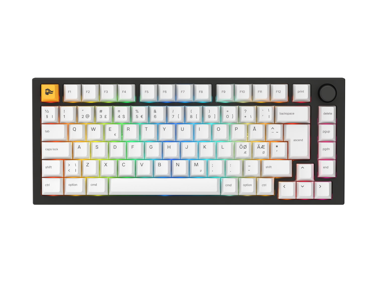 Glorious GMMK PRO 75% Pre-built ISO NORDIC - Black Slate Glorious