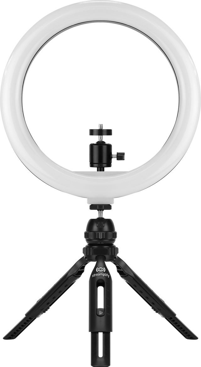 Streamplify LIGHT 10 Ring Light, 25,4cm, 5V USB - Sort Streamplify