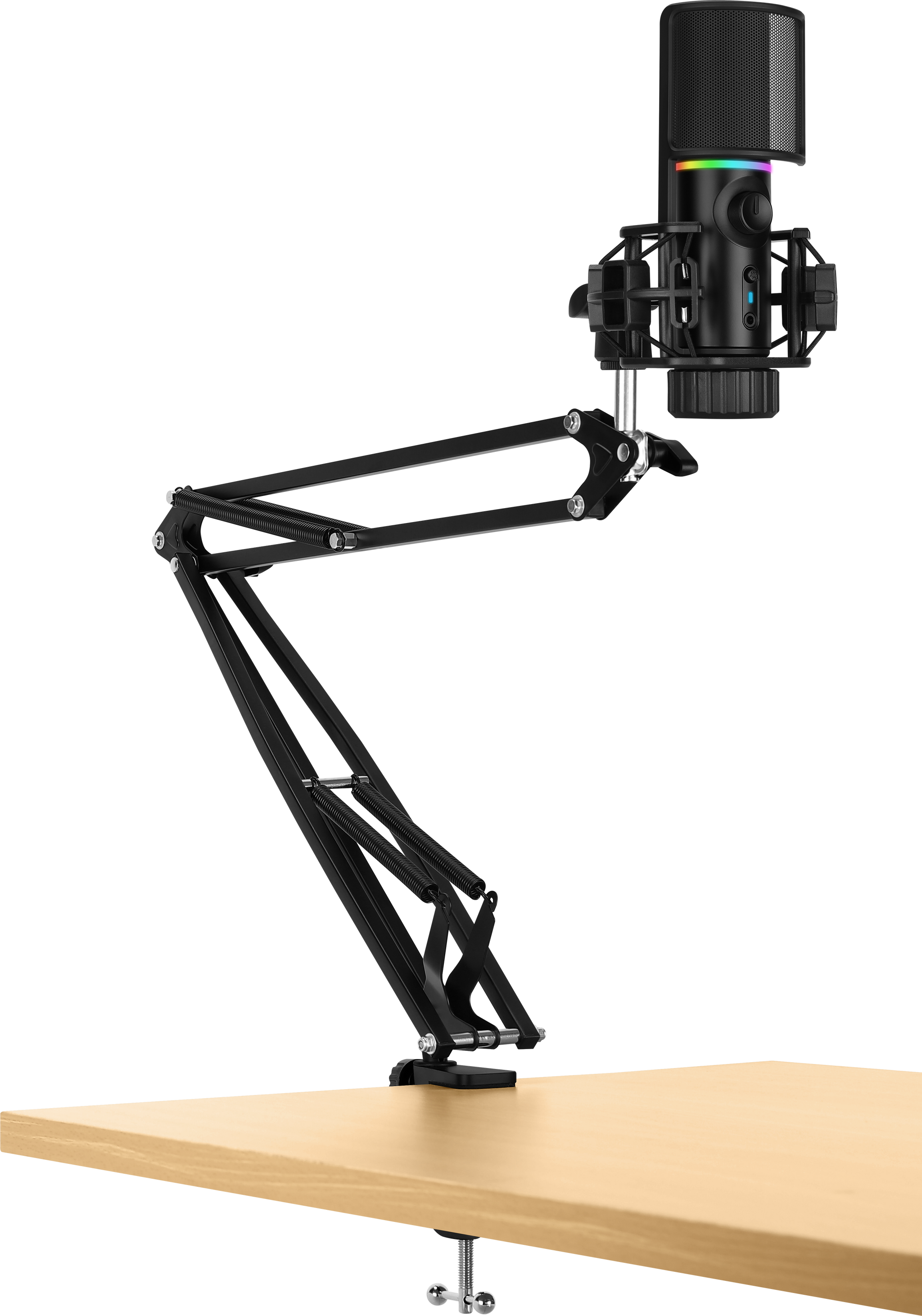 Streamplify MIC RGB Mikrofon incl. Mic-arm - Sort Streamplify