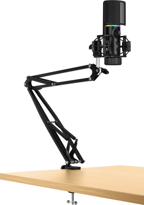 Streamplify MIC RGB Mikrofon incl. Mic-arm - Sort Streamplify