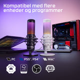 HyperX QuadCast S Mikrofon - Hvid