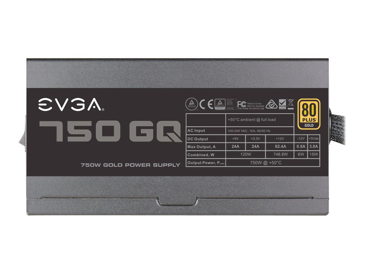 EVGA 750 GQ Strømforsyning 750Watt EVGA