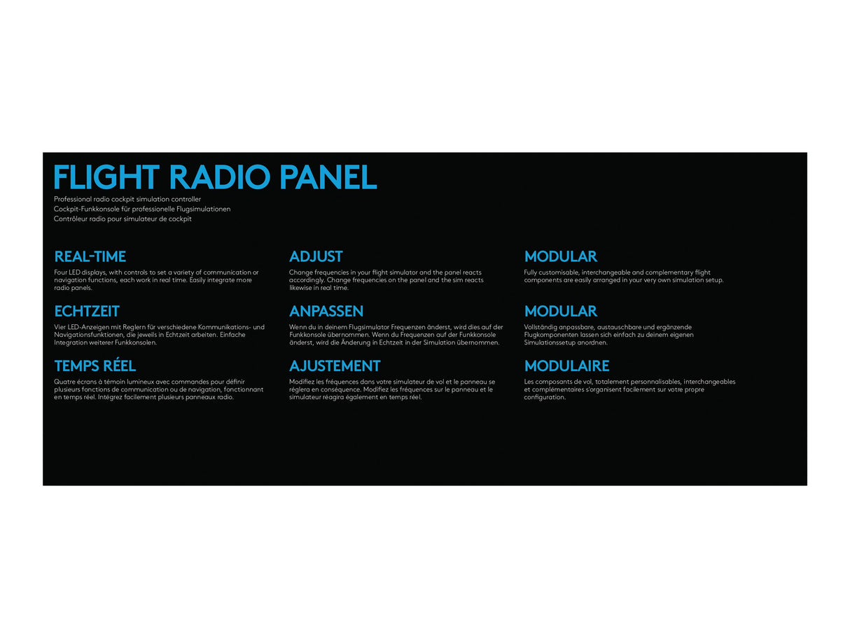 Logitech - G Saitek Pro Flight Radio Panel / PC