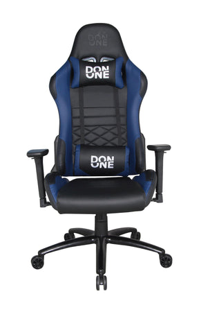 DON ONE -GC300 GAMING STOL Sort/Blå  - PU Læder - Op til 120 KG DON ONE