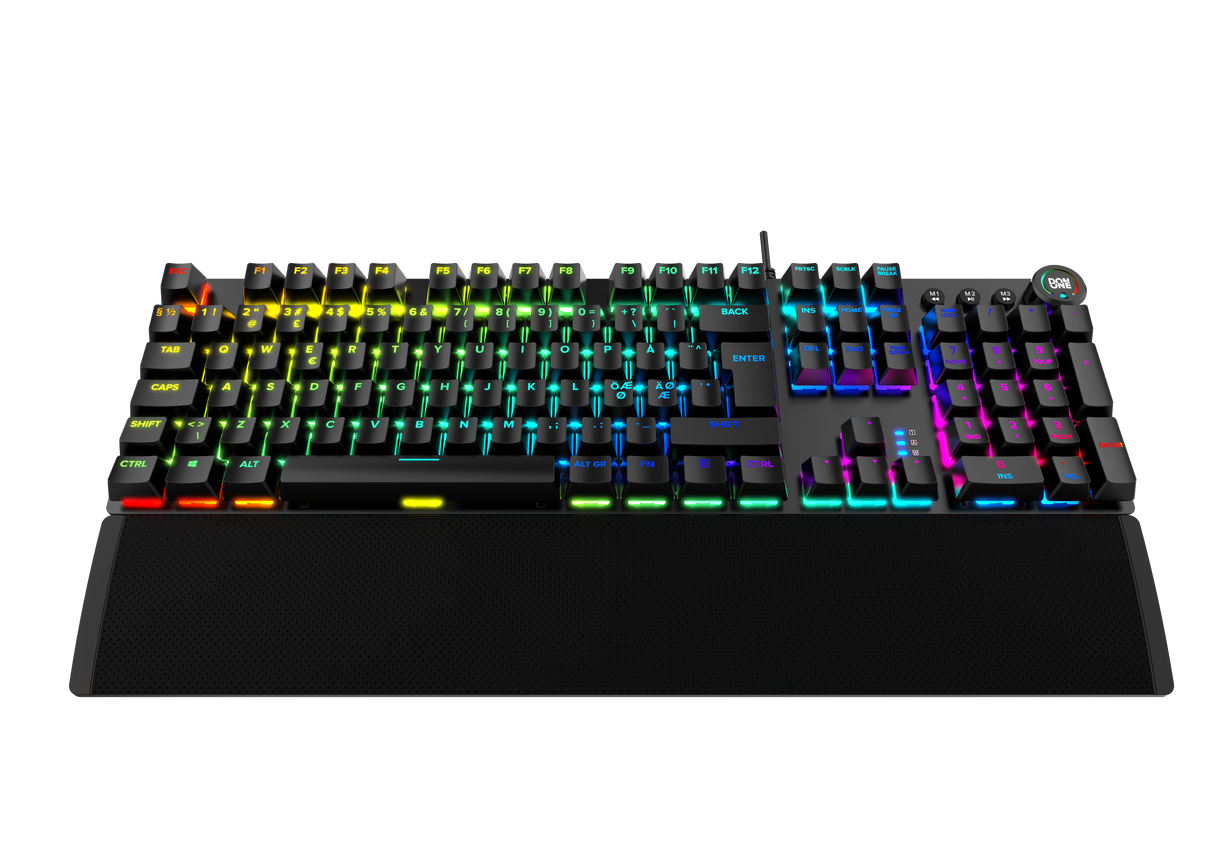 DON ONE - MK400 RGB Mekanisk Gaming Keyboard - Red Switch DON ONE