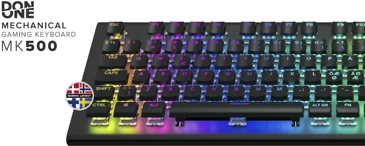 DON ONE - MK500 RGB Mekanisk Keyboard - Red Switch DON ONE
