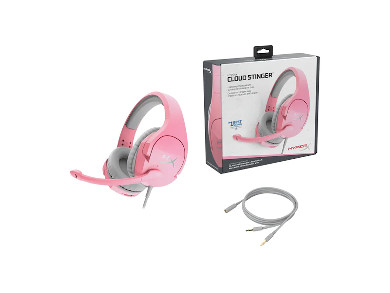 HyperX Cloud Stinger Headset Lyserød HyperX