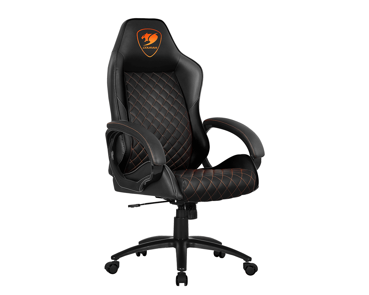 Cougar Fusion Black Gamer Stol Sort Orange Cougar