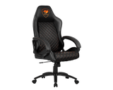 Cougar Fusion Black Gamer Stol Sort Orange Cougar