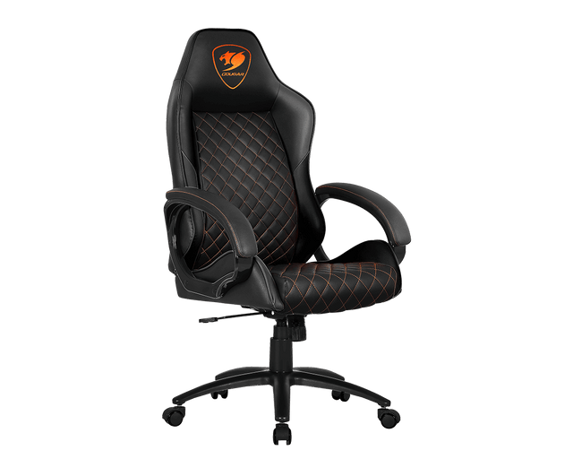 Cougar Fusion Black Gamer Stol Sort Orange Cougar