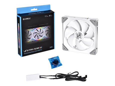 Lian Li UNI FAN SL140 RGB PWM Fan - Hvid - 140 mm Lian Li