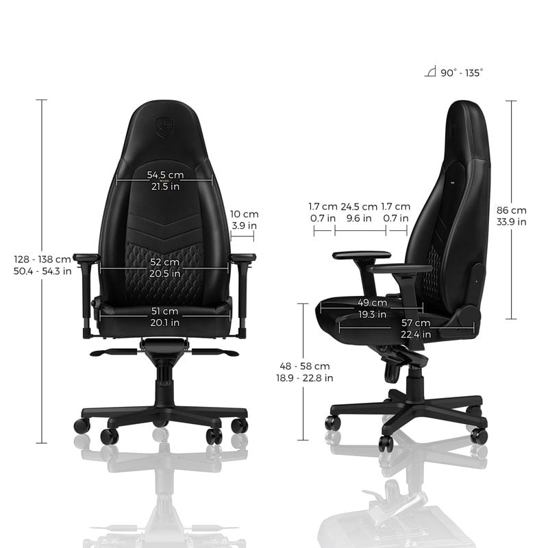 noblechairs ICON Real Leather Black/Black noblechairs