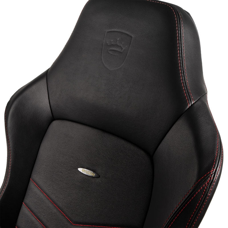 noblechairs HERO Real Leather Black/Red noblechairs