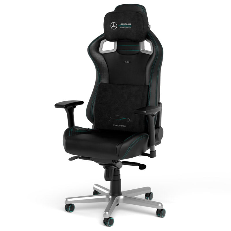 noblechairs Memory Foam Pillow Set Mercedes-AMG Petronas Formula One Team Edition noblechairs