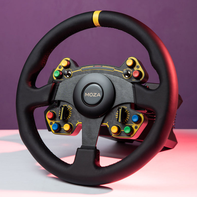 MOZA RS Steering Wheel Round Leather version Moza Racing