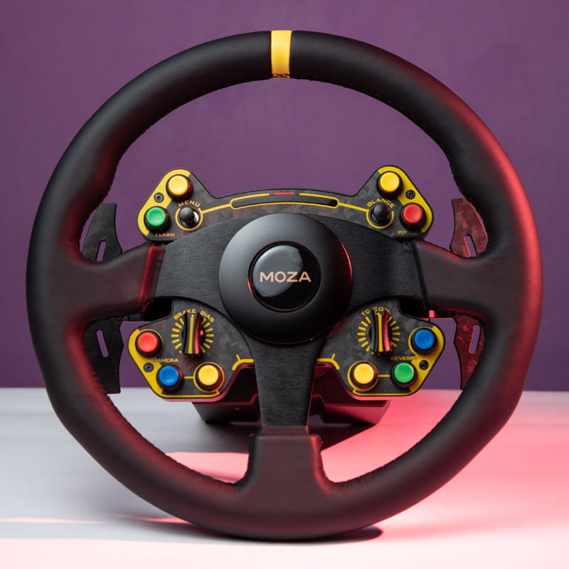 MOZA RS Steering Wheel Round Leather version Moza Racing