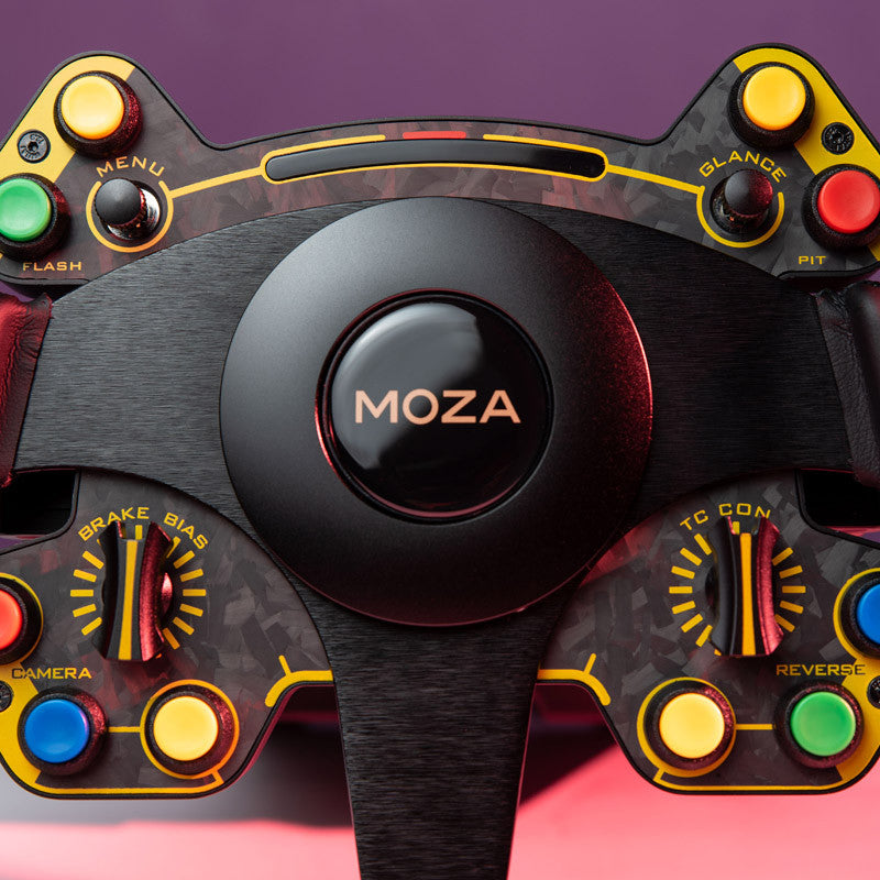 MOZA RS Steering Wheel Round Leather version Moza Racing