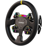 MOZA RS V2 Lenkrad, rund – Leder (33 cm)