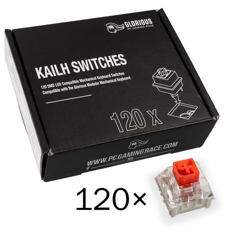 Glorious Kailh Box Red Switches (120 pcs) Glorious
