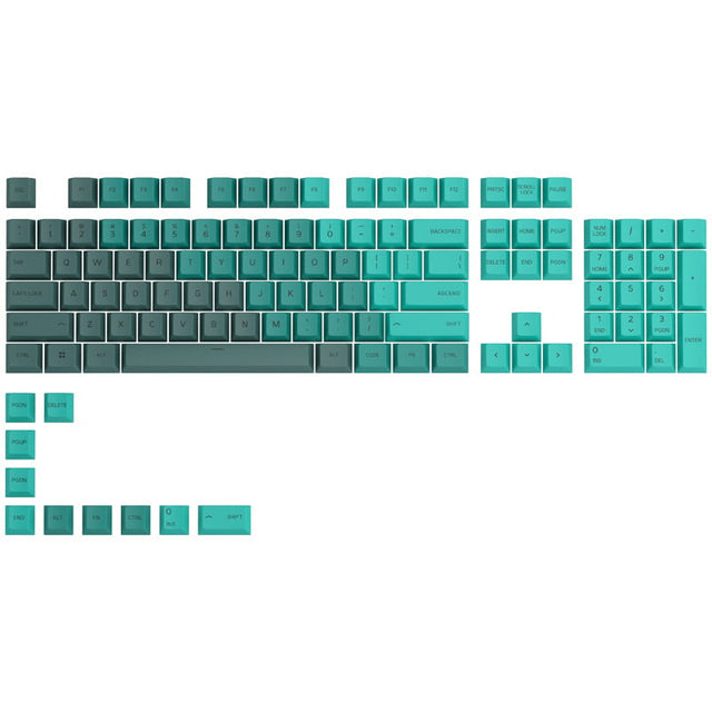 Glorious GPBT Keycaps - 114 PBT Caps, ANSI, US Layout, Rain Forest Glorious