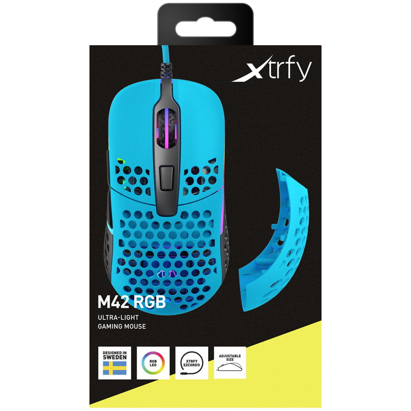 Xtrfy M42 RGB, Gaming Mouse, Miami Blue Xtrfy