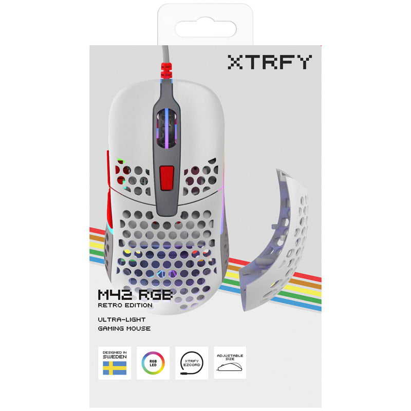 Xtrfy M42 RGB, Gaming Mouse, Retro Xtrfy