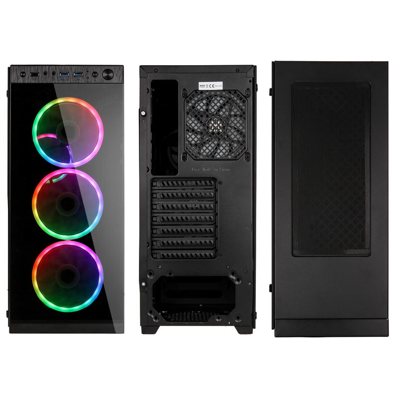 Kolink Horizon RGB Midi-Tower, Tempered Glass - Black Kolink