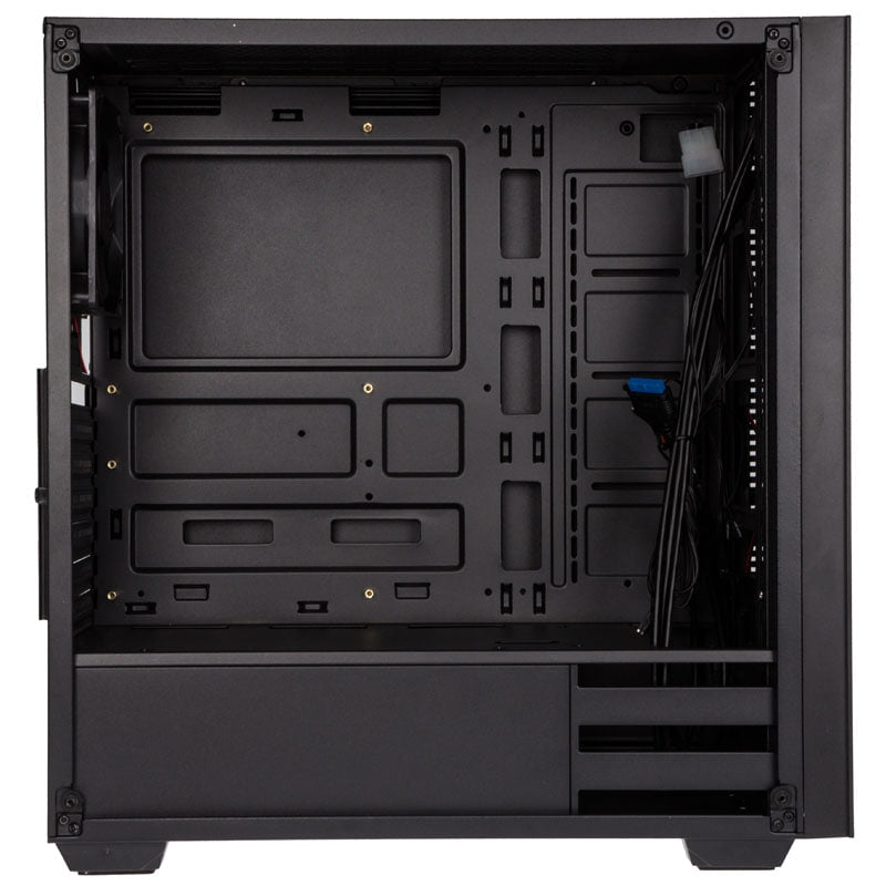 Kolink Stronghold Midi-Tower, Tempered Glass - Black Window Kolink
