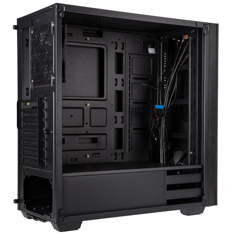 Kolink Stronghold Midi-Tower, Tempered Glass - Black Window Kolink