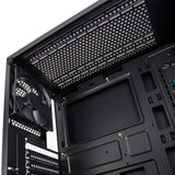 Kolink Stronghold Midi-Tower, Tempered Glass - Black Window Kolink